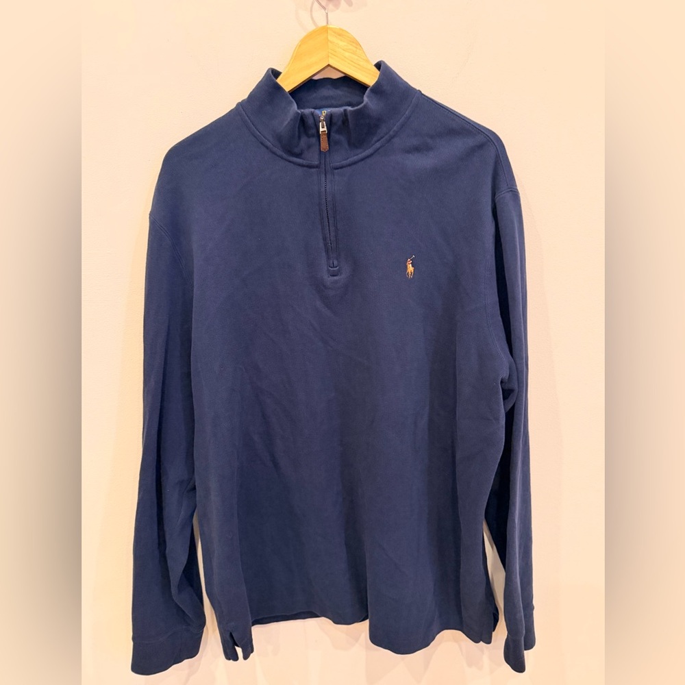 Ralph Lauren‎ Men's Blue Half-Zip Sweatshirt
